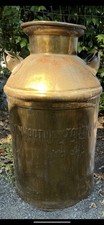 VINTAGE 10 GALLON BRASS MILK CAN Arden Farms Dairy