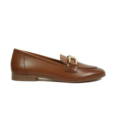 Caprice 24201 44 303 Cognac Leder Damen Smart Loafer Schuhe