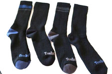 Timberland CREW WOOL SOCKS WILL FIT SHOES 6-10 OR BOOTS Men's 4-Pack 2