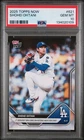 2025 Topps Now Shohei Ohtani 1st win as Los Angeles Dodgers pitcher #621 PSA 10