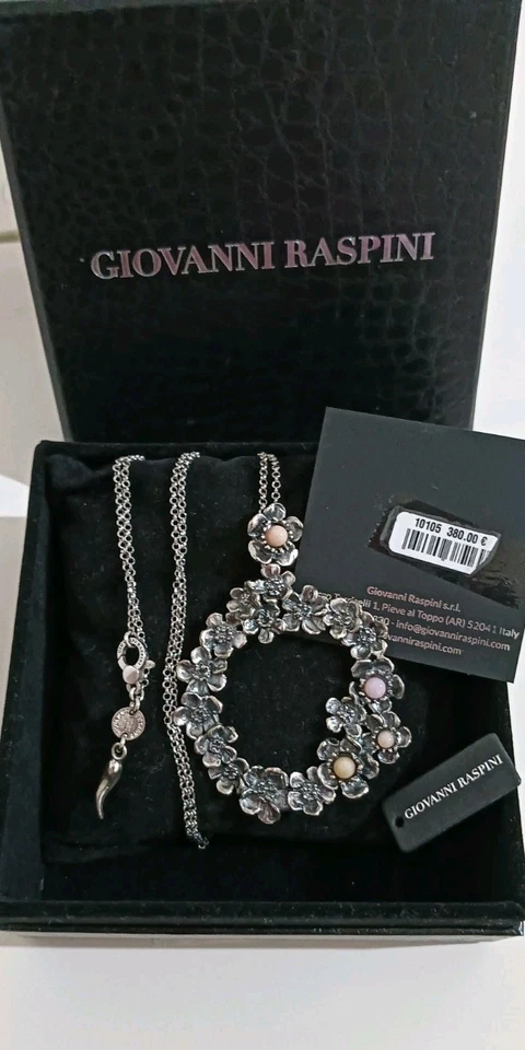 Giovanni Raspini -  Pendente con catena ref. 10105 -Collezione Wilde Rose     - Immagine 2 di 4