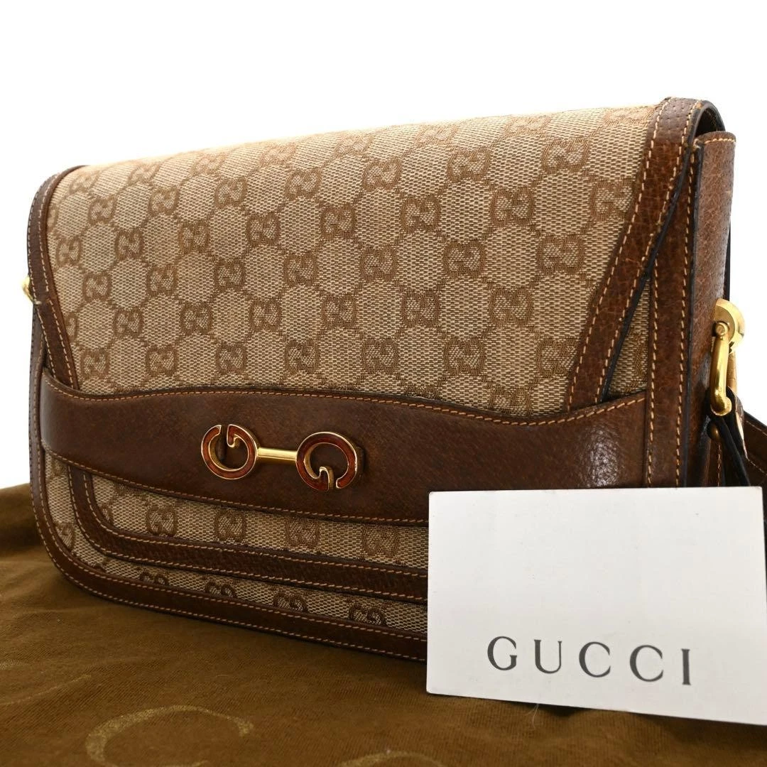 GUCCI GG canvas old handbag shoulder bag