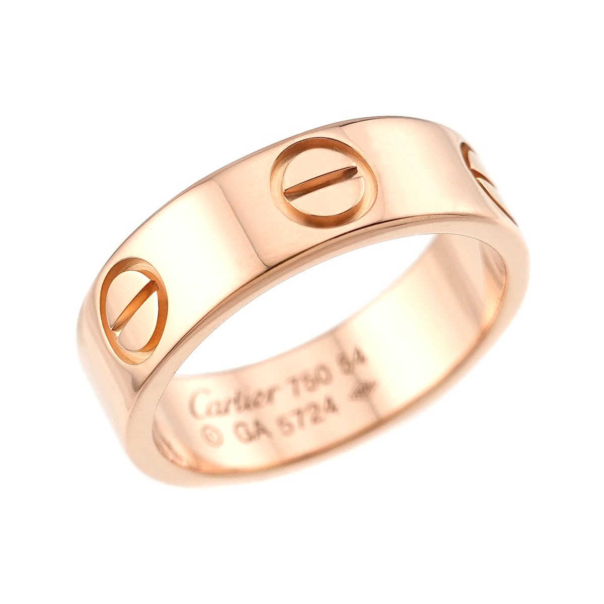 Cartier 750 ピンクゴールド ミニラブリング リング　#55 Cartier（カルティエ） ミニラブ リング 指輪 ピンクゴールド K18PG