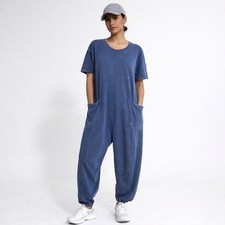 FP Movement Free People Jumpsuit Blue Oversized Athleisure Lounge One Piece