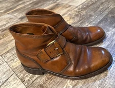 Florsheim Imperial Guardsman Ankle Boots Dress Shoes Mens Size 8 D Brown 1970s