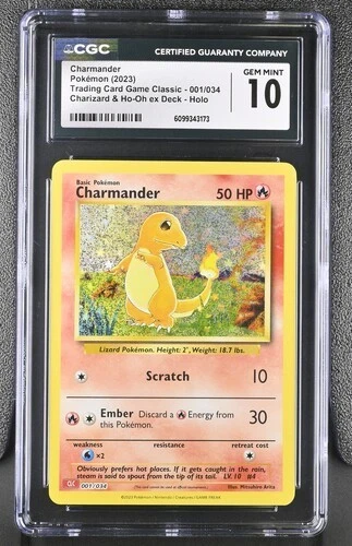 Charmander *CGC 10* Holo *Classic Collection* #1 * Pokemon