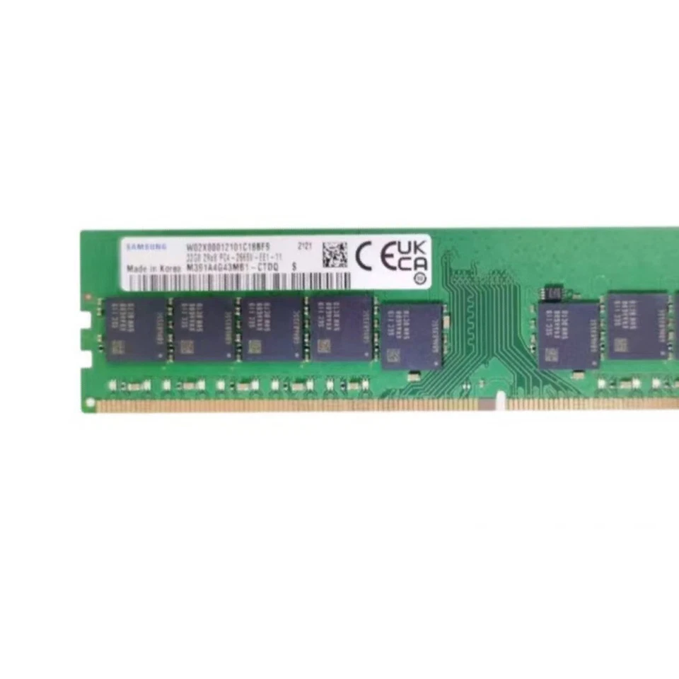 Samsung 32GB DDR4 2666MHz PC4-21300 2RX8 ECC UDIMM Memory Ram M391A4G43MB1-CTD - Image 3 of 4
