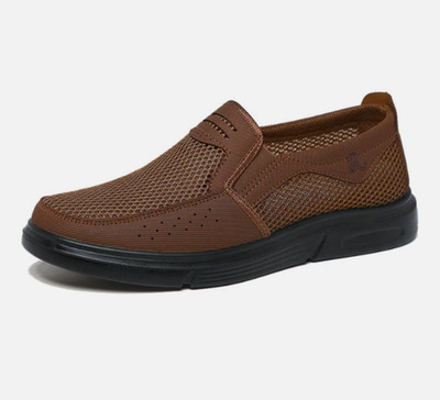 Herren Halbschuhe Freizeitschuhe atmungsaktiv - Slipper Mokassins Fahrschuhe