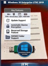 Windows 10 Enterprise LTSC 2019 25 Instances/devices 968TW19HLE
