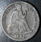 1889-P SEATED LIBERTY DIME