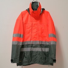 New Snickers Workwear 1708 AllWeather High Vis Waterproof Hooded Parka Jacket