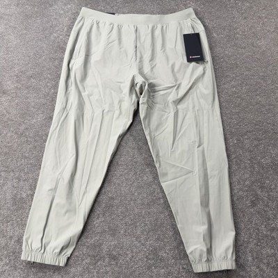 Lululemon Surge Jogger Shorter Mens XXL Raw Linen Beige Pants LM5957S New Tags