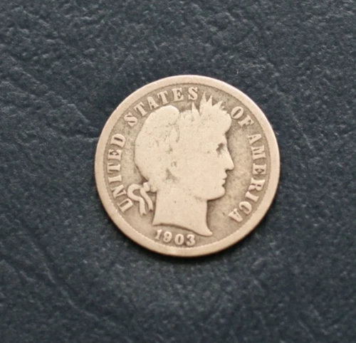 1903 O BARBER SILVER DIME  *VG DETAILS*