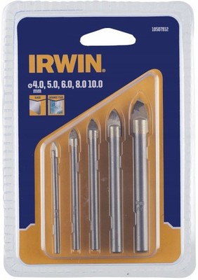 IRWIN Glas- und Fliesenbohrer-Set 4-10 mm