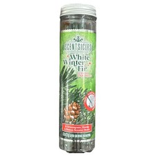 "White Winter Fir" Scentsicles Scented Ornaments 6 Sticks With Hooks New Bottle
