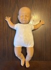 Berjusa Sleeping Newborn Baby Doll 21” Vinyl W/Cloth Body Realistic Spain 1980s
