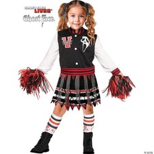 Fun World Girls' Ghost Face Scream for the Team Costume, 4-6