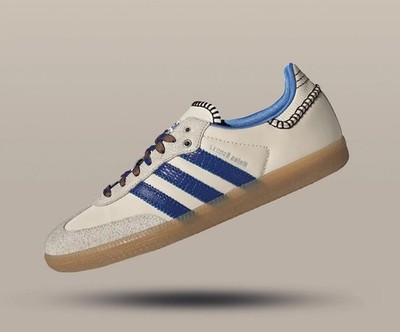 adidas gazelle silver green womens Adidas Samba Nylon Wales Bonner Dark Brown - IE0578 main image 1