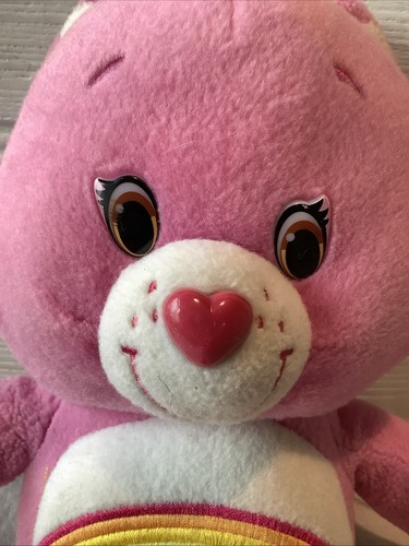 Care Bears CHEER BEAR, Pink Rainbow plush soft toy 2016 - Picture 3 of 11