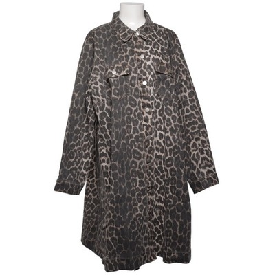 Zizzi, Jeanskleid, Größe: XL, Schwarz/Beige/Mehrfarbig, Baumwolle, Leopard #ewU