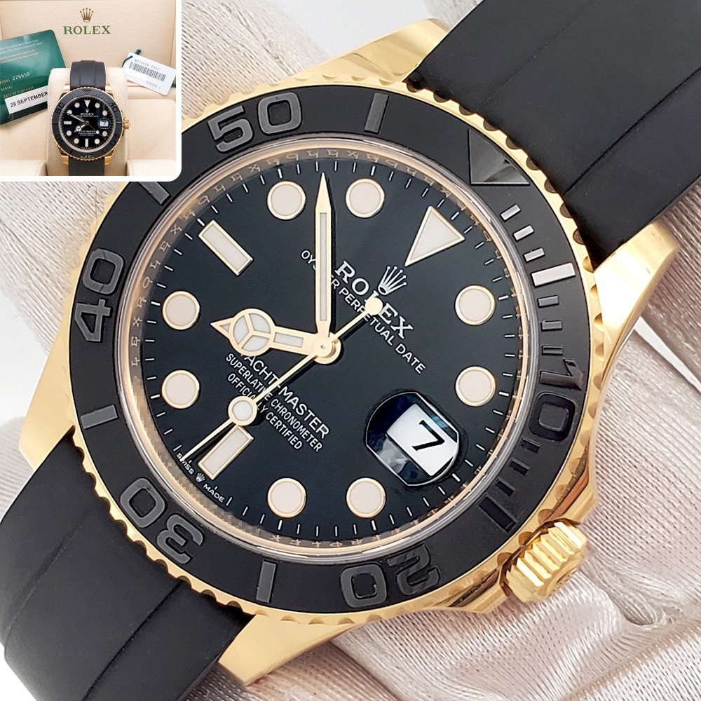 2024 Rolex Yacht-Master 42mm 226658 Oysterflex Strap Yellow Gold