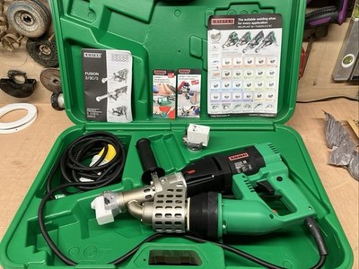 110 V (32 A Stecker) Leister Fusion 2 Extrusionsschweißgerät, 2 Köpfe, manuell & Tragetasche
