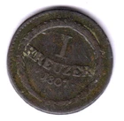 GERMANY DEUTSCHLAND Baden Kreuzer 1807 copper (AG650)