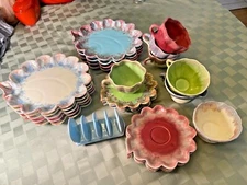 U CHOOSE LOT Cal-ramics By Cisse 1950s MCM California Art Pottery Petal Dish Set