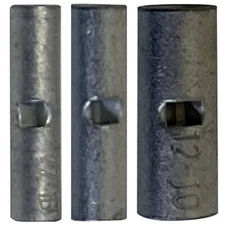 (300) Non-Insulated Seamless Butt Connector Splice Wire Terminal Uninsulated Kit