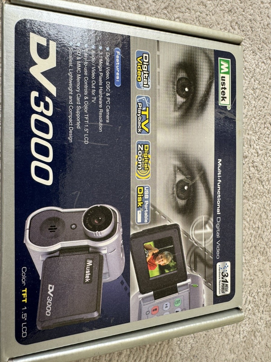 Mustek DV3000 Multifunctional Mini Digital Video Camera, Camcorder