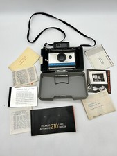 Genuine Vintage Polaroid 210 Automatic Land Camera W/Case And Manual UNTESTED