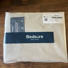 Bedsure 1 Duvet Cover King Size Soft Set 3 Pcs 2 Pillowcases Beige 104 X 90