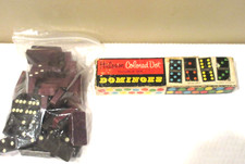 Lot of Vintage Dominos Halsam Colored Dot Dou...