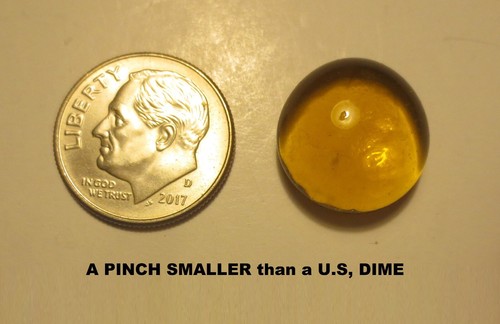 LOT of 50 AMBER GLASS *12-13mm DOME TILE CABOCHONS, HALF ROUND FLAT BACK, CRAFTS - Picture 5 of 23