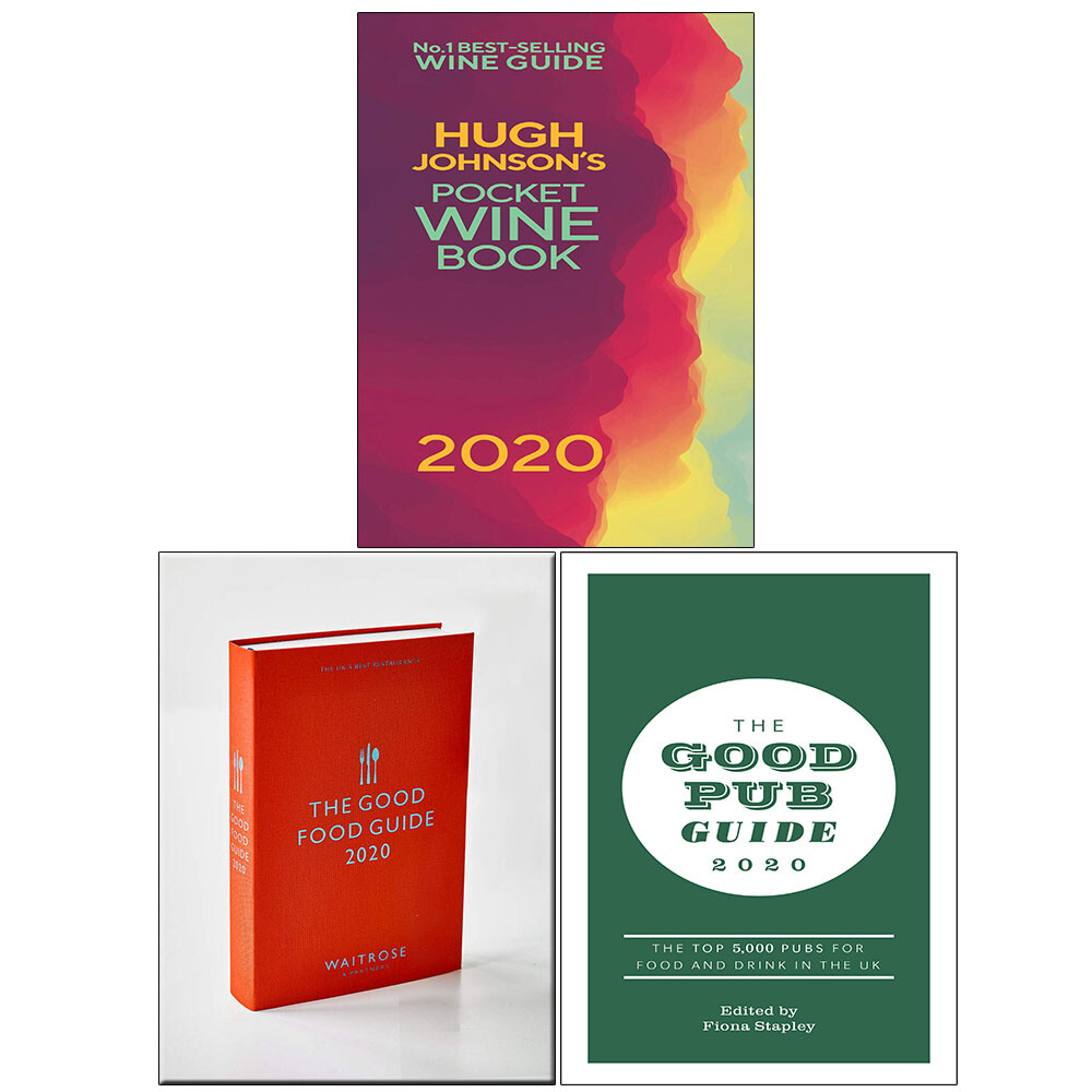 Hugh Johnson's,Good Food Guide,Good Pub Guide 3 Books Collection Set new