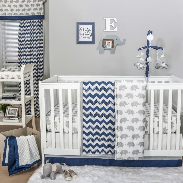 chevron crib bumper