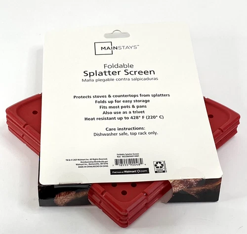 Mainstays Foldable Silicone Splatter Screen - Thumbnail 3