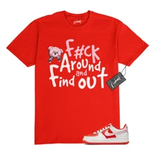 Air Force 1 Valentine's Day Pink Foam Low T Shirt Match FCK