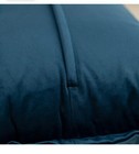 Yangest Blue Decorative Velvet Throw Pillow Cover with Texture Patchwork 19"X19" — photo 4