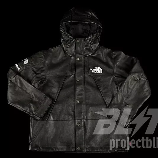VESTE PARKA DE MONTAGNE EN CUIR FW18 SUPREME THE NORTH FACE TAILLE M MEDIUM 2018