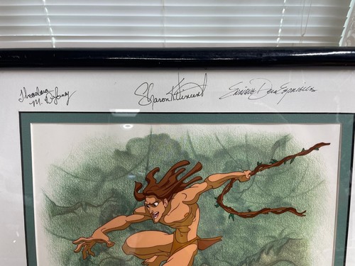 THE MAGIC OF DISNEY ANIMATION 13" x 10.5" "TARZAN" 2000 Artist Signed & Framed - Picture 2 of 4