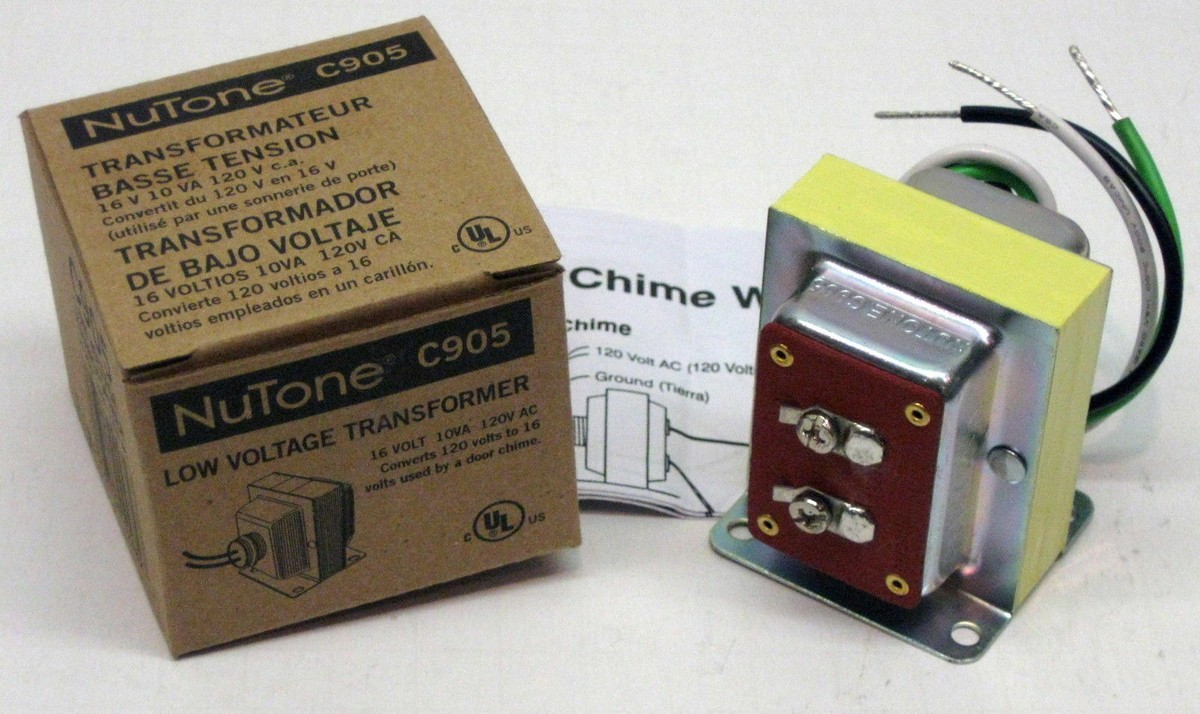 C905 16 Volt 10VA Transformer Broan Nutone Door Chime Low