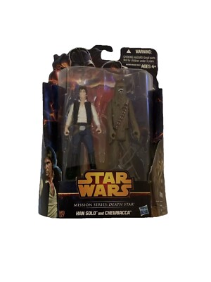 Hasbro Star Wars Mission Series: Death Star Han Solo & Chewbacca Figures (T31J)