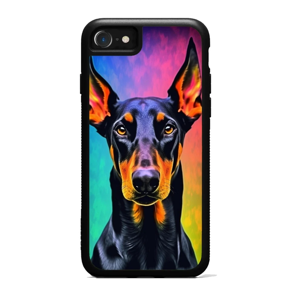 Computadora Doberman Hero negra para Apple iPhone Google Motorola Moto Foto 4 de 4