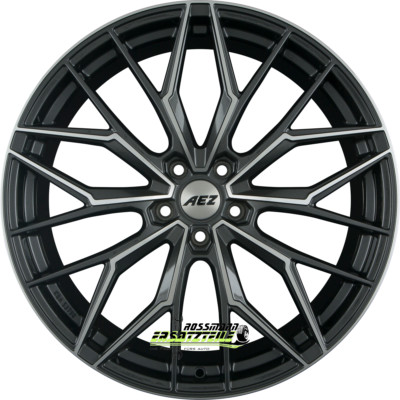 4x AEZ Porto gunmetal polished 8.5x21 ET40 - LK5/112 ML57.1 Felge Alu