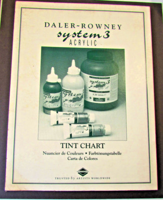 Daler Rowney System 3 Acryl Farbkarte