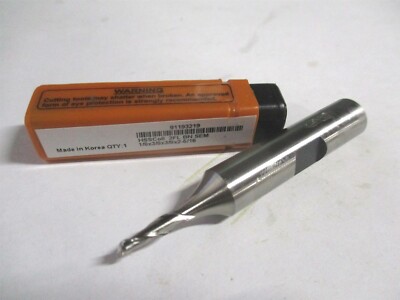 (E2110008) 1/8'' x 3/8'' x 3/8'' x 2-5/16'' OAL Cobalt 2 Flute Ball End Mill 