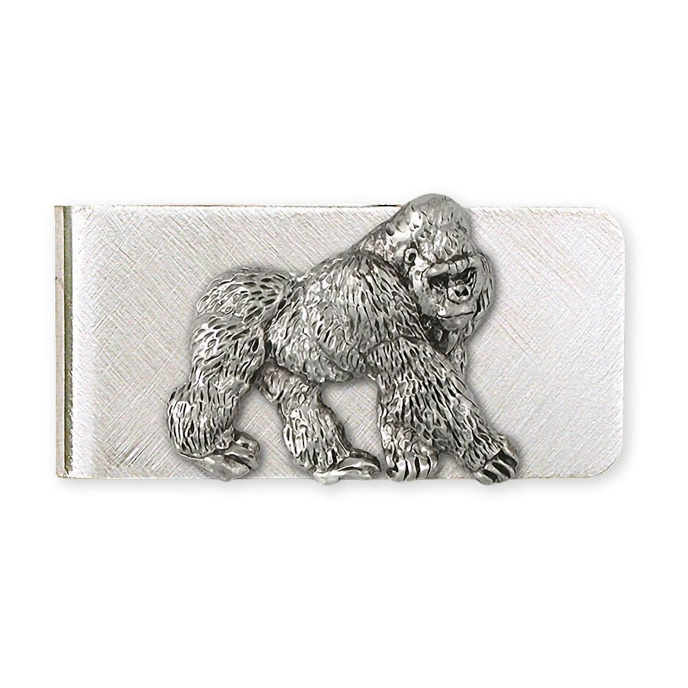 Gorilla Money Clip Jewelry Sterling Silver Handmade Gorilla Money Clip GL2-MC-image