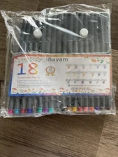 IBayam Fineliner Pens, 18Colors For Journaling Note Taking,drawing,& Etc…./ac