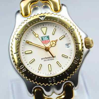 Vintage Near Mint Tag Heuer Professional S95.806 Herren Quarzuhr 37mm 1065
